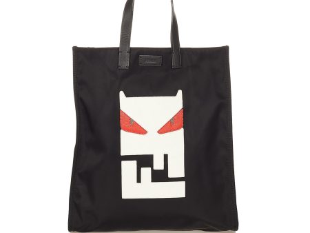 Fendi Monster Nylon Tote Bag Hot on Sale