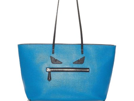 Fendi Medium Monster Roll Leather Tote Bag For Sale