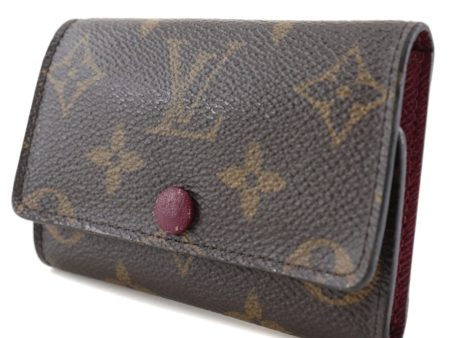 LOUIS VUITTON Multicles6 Key Case M60701 Monogram Canvas Fuchsia Made in France Brown CT1139 Snap Button Women s Online now