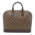 LOUIS VUITTON Alma PM Brown Ebene Damier PVC coated canvas N51131 Discount