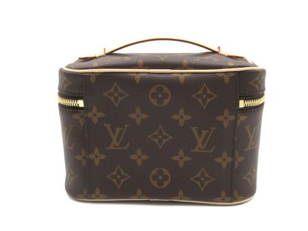 LOUIS VUITTON Nice Mini Vanity Bag Brown Monogram PVC coated canvas M44495 on Sale