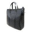 LOUIS VUITTON Tadao PM business bag Tote Bag Gray Damier graphite PVC coated canvas N41259 on Sale