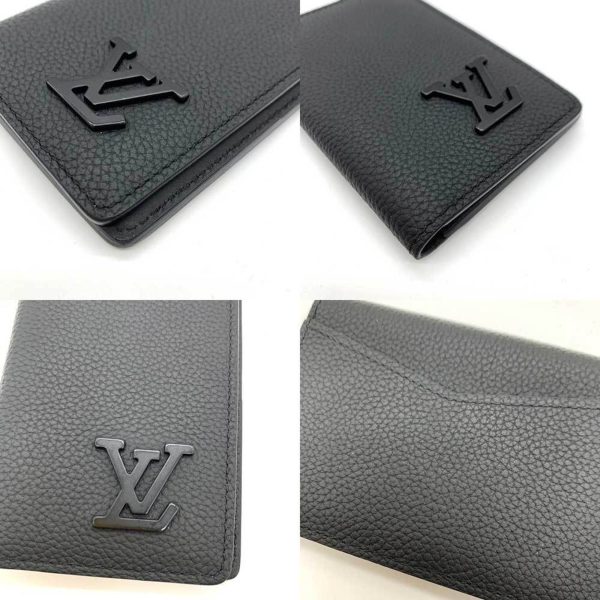 LOUIS VUITTON Accessories LV Aerogram Organizer De Poche Noir Black Card Case Business Holder Square Men s Grain Calf Leather Online Sale