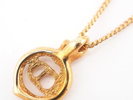 CHRISTIAN DIOR  CD Logo Necklace Gold Women s Online