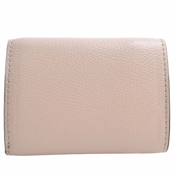 FENDI F s  Leather Micro Trifold Wallet 8M0395 Pink Ladies Online