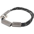 LOUIS VUITTON  MP2231 LV Satellite Logo Bracelet Black Unisex Supply