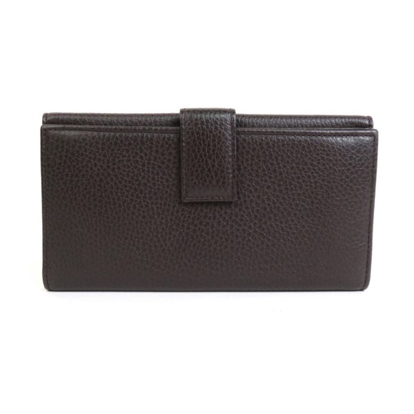 GUCCI Bifold Long Wallet Leather Brown Men s 231835 Hot on Sale