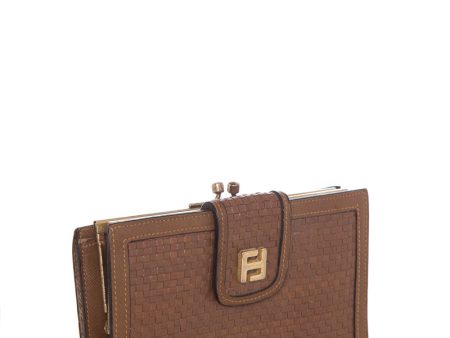 Fendi Vintage Brown Wallet Online Sale