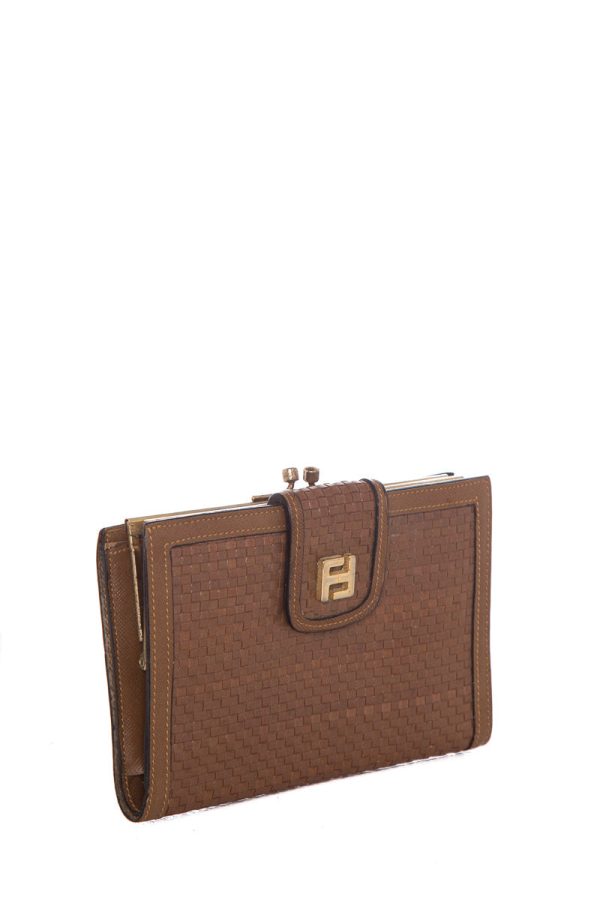 Fendi Vintage Brown Wallet Online Sale