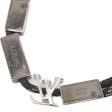 LOUIS VUITTON  MP2231 LV Satellite Logo Bracelet Black Unisex Supply