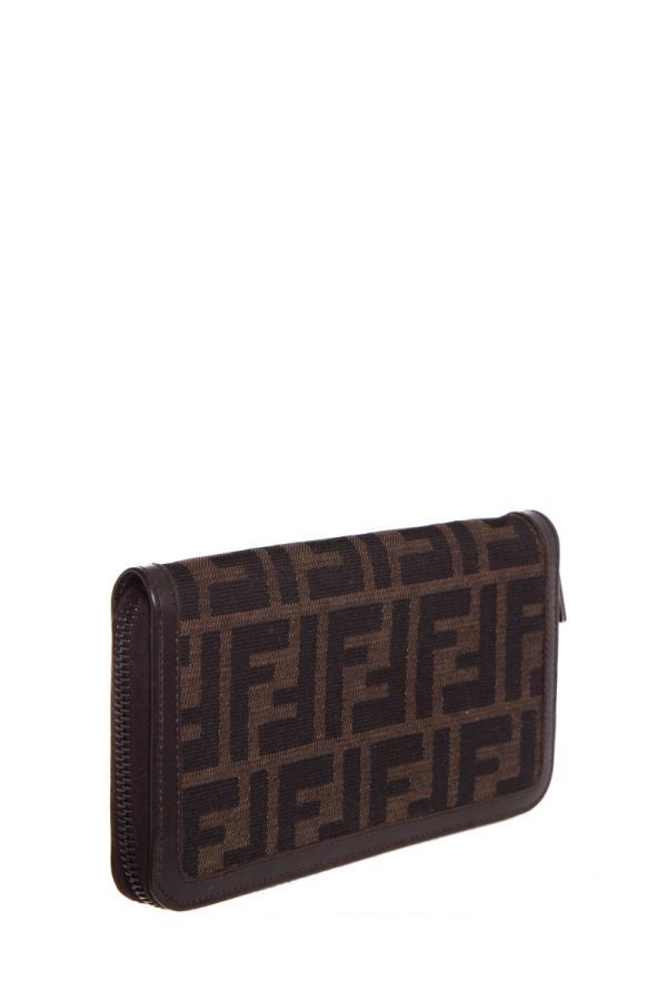 Fendi Vintage Monogram Zip Wallet Sale