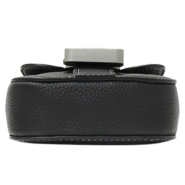 CHRISTIAN DIOR Bag Men s Shoulder Pouch Leather Saddle Vertical Black Micro Online now