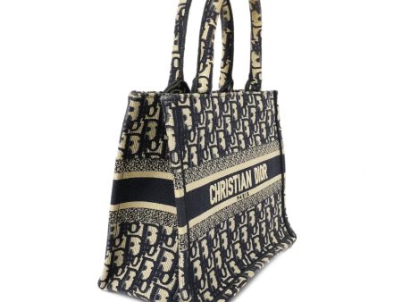 CHRISTIAN DIOR  Book Tote Small Women s Canvas Tote Bag Navy Online Hot Sale