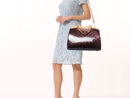 LOUIS VUITTON Amarante Monogram Vernis Brea GM Bag Online Sale