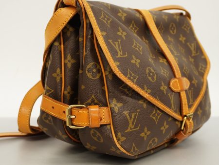 LOUIS VUITTON Auth  Monogram Saumur 30 M42256 Women s Shoulder Bag on Sale