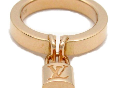 LOUIS VUITTON Bar Lock It Ring PM Ring Gold K18PG[Rose Gold] Gold Discount