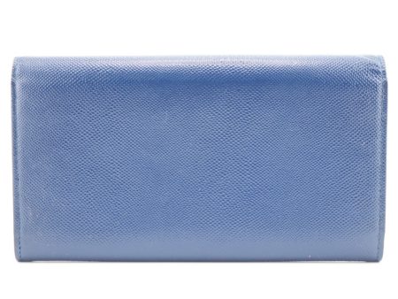 CHRISTIAN DIOR  CD logo long wallet blue unisex Hot on Sale