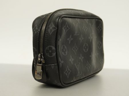 LOUIS VUITTON Auth  Monogram Eclipse True Toilet PM M43384 Men s Pouch For Cheap