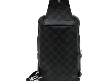 LOUIS VUITTON Avenue Sling Bag Gray Damier graphite PVC coated canvas N41719 Cheap