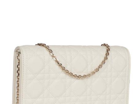 Christian Dior Lady Dior Pouch Latte Lambskin Gold Hardware Online