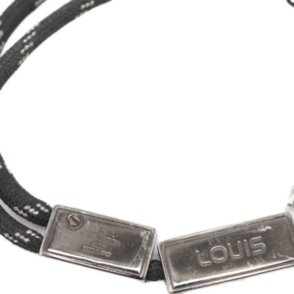 LOUIS VUITTON  MP2231 LV Satellite Logo Bracelet Black Unisex Supply