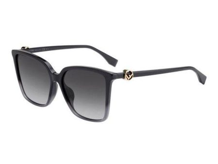 Fendi Ff 0330 F S Sunglasses Gray (9O)   Dark Gray Gradient (S) Women s Cheap