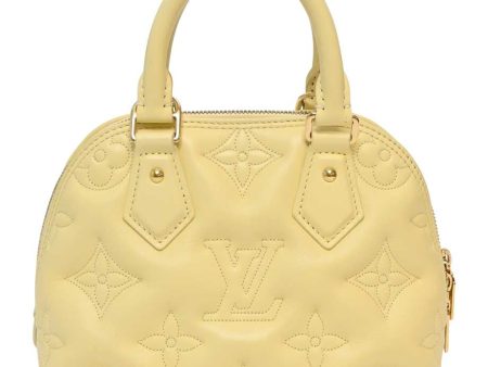 LOUIS VUITTON Banane  bubblegram Alma BB bag with detachable strap & gold metallic hardware Online Hot Sale