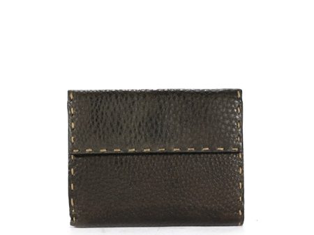 Fendi Women s Wallet Black Selleria short calf leather 8M0145 Online