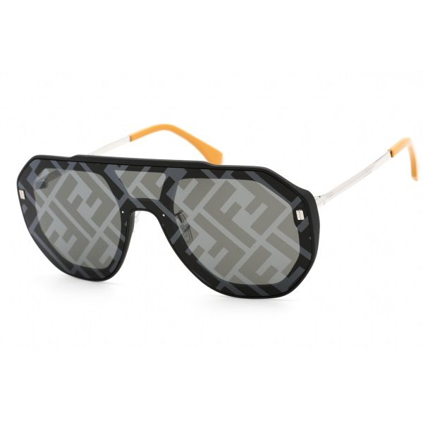 Fendi FE40006U Sunglasses Matte Black   Silver- Mirror (S) on Sale