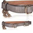 Fendi Women s Belt Gray Teju Lizard Gold Metal w Chains (FFB1505) Online now