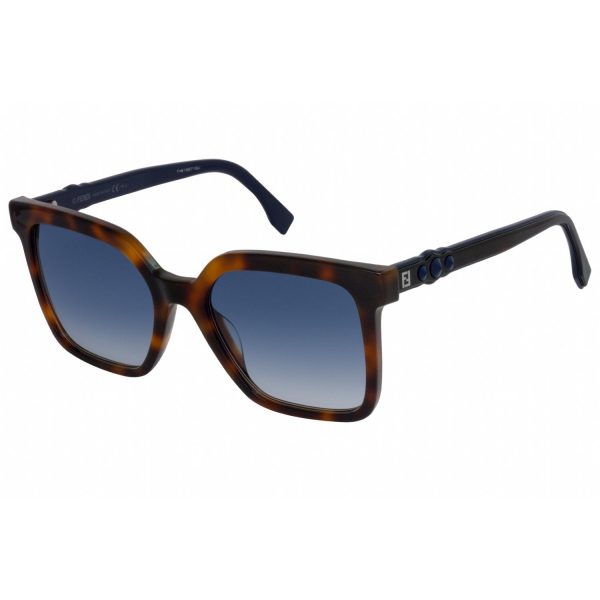 Fendi Ff 0269 S Sunglasses Dark Havana   Dark Blue Gradient (S) Women s Sale