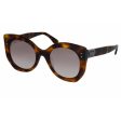 Fendi Ff 0265 S Sunglasses Dark Havana (NQ brown mirror gradient lens)   brown (S) Women s Online Sale