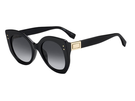 Fendi Ff 0265 S Sunglasses Black   dark gray gradient (S) Women s Sale