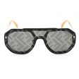 Fendi FE40006U Sunglasses Matte Black   Silver- Mirror (S) on Sale