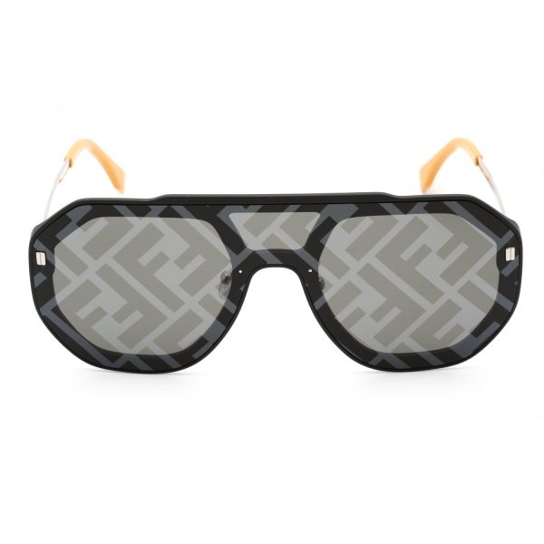 Fendi FE40006U Sunglasses Matte Black   Silver- Mirror (S) on Sale