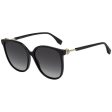 Fendi FF 0374 S Sunglasses Black   Grey Gradient Unisex (S) Online Sale