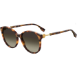 Fendi FF 0412 S Sunglasses Dark Havana   Brown Gradient Women s (S) Fashion