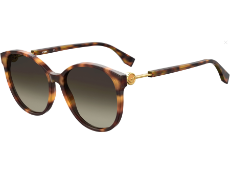 Fendi FF 0412 S Sunglasses Dark Havana   Brown Gradient Women s (S) Fashion