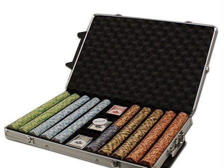 Pre-Pack - 1000 Ct Monte Carlo Chip Set Rolling Aluminum For Cheap