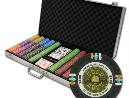 750Ct Custom Claysmith  Gold Rush  Chip Set in Aluminum Case on Sale