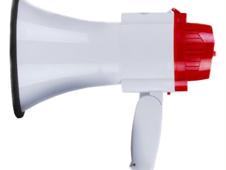 Portable 30 Watt Megaphone with Adjustable Volume and Alarm For Sale