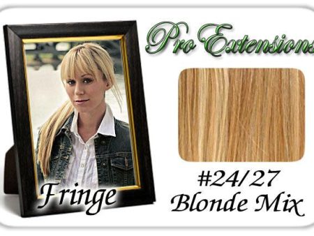 #24-27 Blonde Mix Pro  Fringe Clip In Bangs Supply