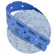 2000 ct Roll of Two Part Double Roll Tickets - Blue Supply