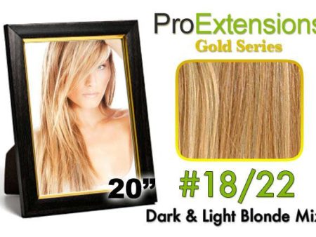 #18-22 Dark Blonde w-Light Blonde Highlights For Sale