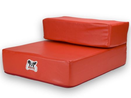 Red Leather Folding Pet Stairs Cheap