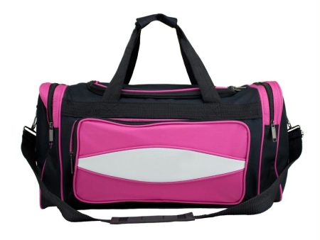 20 Inch Pink 600HD Tuff Cloth Canvas Duffel Bag Cheap