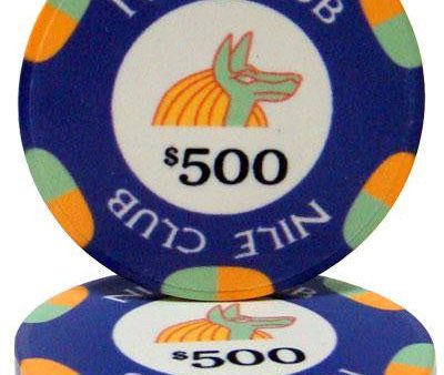 $500 Nile Club 10 Gram Ceramic Poker Chip on Sale