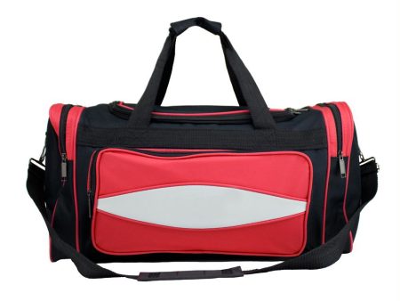 20 Inch Red 600HD Tuff Cloth Canvas Duffel Bag For Cheap