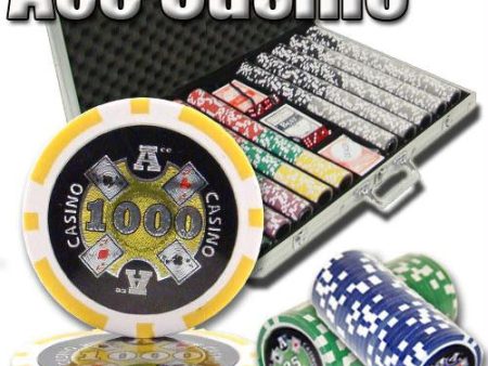 1,000 Ct - Custom Breakout - Ace Casino 14 Gram - Aluminum Online Sale