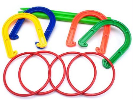 Plastic Horseshoe and Ring Toss Game Set (2 in 1) Cheap